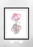 Watercolour -Pink - You Are So Loved - Set of 3- Nursery Prints - Krafty Hands Designs