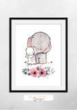 Watercolour -Pink - You Are So Loved - Set of 3- Nursery Prints - Krafty Hands Designs