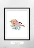 Pink Safari Animals - Set of 3- Nursery Print - Krafty Hands Designs