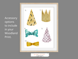 Woodland Animals - Set of 3- Nursery Print - Krafty Hands Designs