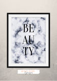 White Marble - Beauty  - Home - Print - Krafty Hands Designs