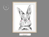 Woodland Animals - Set of 3- Nursery Print - Krafty Hands Designs