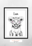 Safari Animal's - Black and White - Krafty Hands Designs