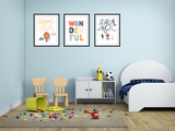 Cool Kid Series - Wonderful - Set of 3 - Krafty Hands Designs