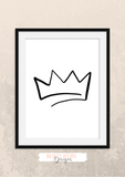 Beauty - Set of 3- Lashes, Lips and Crown  - Home - Print - Krafty Hands Designs