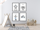 Blue Safari Animal's - Set of 3 - Krafty Hands Designs