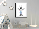 Blue Safari Animal's - Set of 3 - Krafty Hands Designs