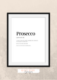 Personalised - Prosecco - Definitions - Home Print - Krafty Hands Designs