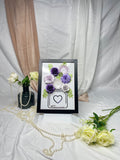 Paper Flowers In Frame - Purple Design