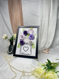 Paper Flowers In Frame - Purple Design