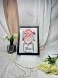 Paper Flowers In Frame - Blue Design