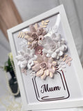 Paper Flowers In Frame - Rose Gold Design