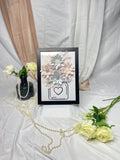 Paper Flowers In Frame - Sliver Design