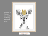 Woodland Animals - Set of 3- Nursery Print - Krafty Hands Designs