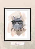 Hashtag Weekend - Friday - Cat - Home Print - Krafty Hands Designs
