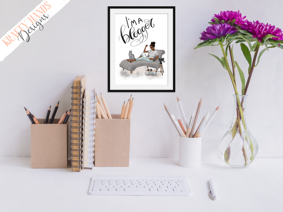 Blogger - Girl Boss Series -  Home/ Office Print - Krafty Hands Designs