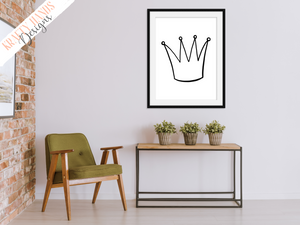 Crown - Home Print - Krafty Hands Designs