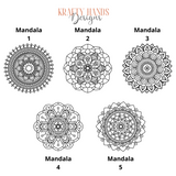 Mandala 5 - Vinyl Wall Decal - Krafty Hands Designs