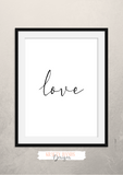Love - Home Print - Krafty Hands Designs