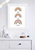 Hope Love and Happiness - Rainbow - Nursery Print - Krafty Hands Designs