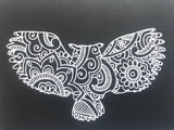 Winged Owl - Zentangle - Vinyl Wall Decal - Krafty Hands Designs