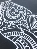 Panda – Zentangle – Vinyl Wall Decal - Krafty Hands Designs