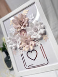 Paper Flowers In Frame - Rose Gold Design