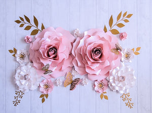 Elegant Paper Flower Set | Large Paper Flower Set